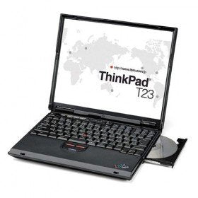 refurbished ibm thinkpad t23 laptop with rs232 serial port and windows xp