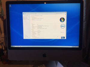 Refurbished One of a kind FULL HD APPLE IMAC 24" Square Screen All-in-One Computer DUAL BOOT Windows 7 & MAC OS X EL Capetain High performance 128GB SSD