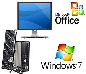 refurbished complete dell pc system with windows 7 and microsoft office for business and office use